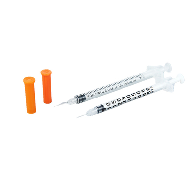 Seringa descartável estéril médica habilitado da insulina da seringa 0.3ml 0.5ml 1ml do ISO do CE